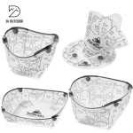 Bộ chén bát đĩa dã ngoại tháo rời và lắp ráp nhỏ gọn