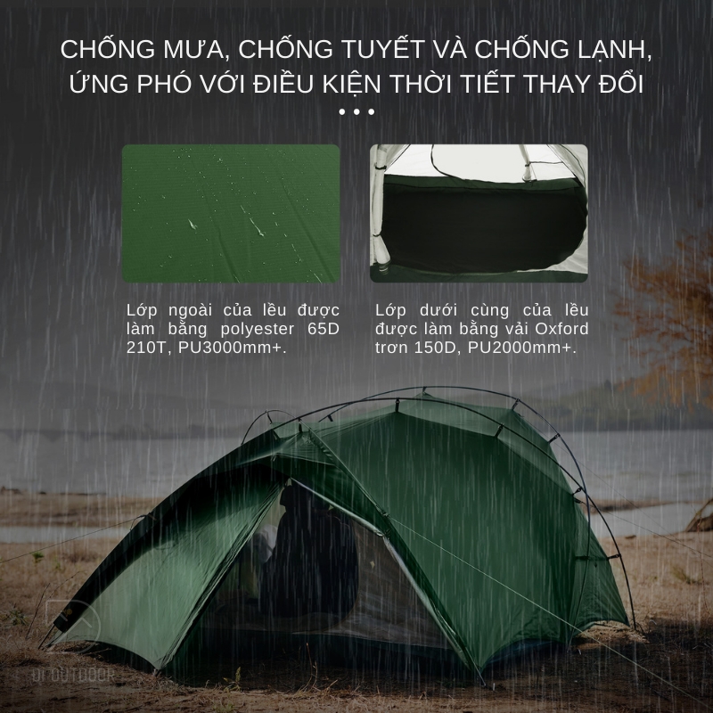 Lều dã ngoại 2 người cao cấp naturehike hillock6 cnk2300zp040 Lều dã ngoại 2 người cao cấp naturehike hillock6 cnk2300zp040