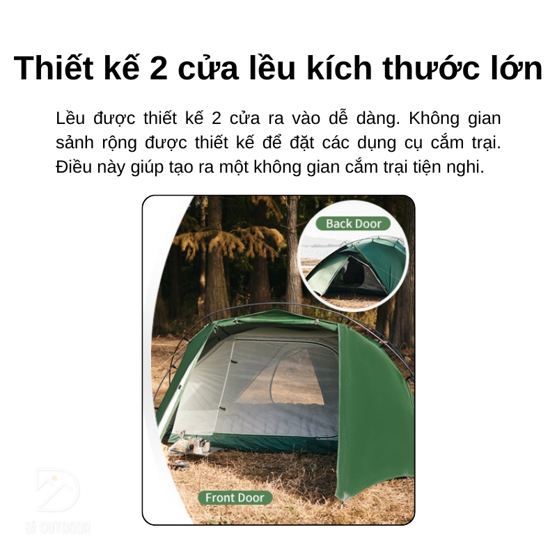 Lều dã ngoại 2 người cao cấp naturehike hillock6 cnk2300zp040 Lều dã ngoại 2 người cao cấp naturehike hillock6 cnk2300zp040