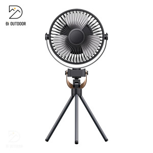 Quạt Tích Điện Mini Dã Ngoại Kèm Đèn Ngủ & Tripod