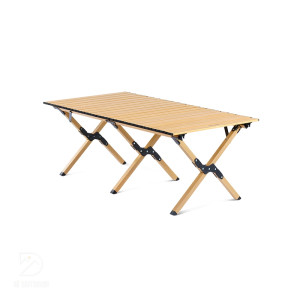 bàn nhôm xếp gọn vân gỗ dã ngoại Naturehike CNK2300JU010