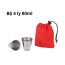 Bộ 4 Ly Inox Mini Uống Nước Thép Không Gỉ