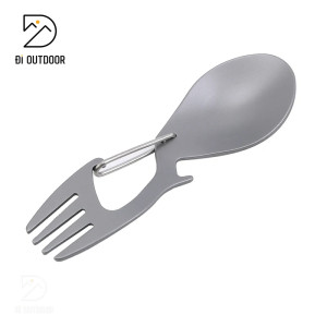 Thìa Muỗng Nĩa Mini EDC Đa Năng Thép Không Gỉ