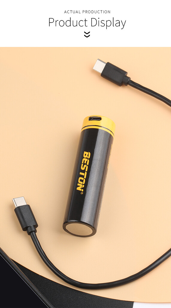 Pin sạc 21700 sạc trực tiếp type-c 5000mah beston 77t-50 Pin sạc 21700 sạc trực tiếp type-c 5000mah beston 77t-50