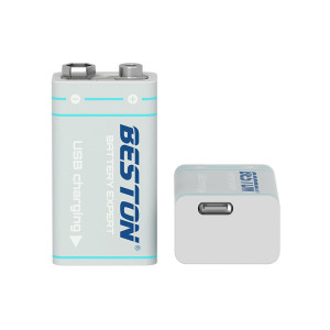 Pin Sạc 9V Lithium Beston 9VC-10VC Sạc Trực Tiếp Type-C