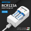 Bộ Pin Sạc RCR123A & M7003 Beston 3.2V Lithium-Lion - Ảnh 4