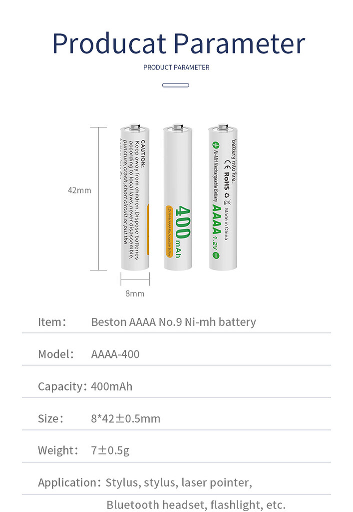 Bộ pin sạc aaaa & sạc beston c8018b ni-mh 1. 2v - cho bút cảm ứng Bộ pin sạc aaaa & sạc beston c8018b ni-mh 1. 2v - cho bút cảm ứng
