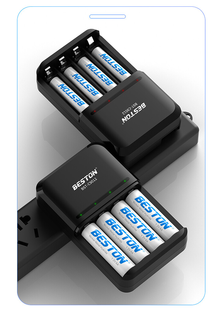 Sạc pin aa/aaa beston c9012 ni-mh 1. 2v 4 slot Sạc pin aa/aaa beston c9012 ni-mh 1. 2v 4 slot