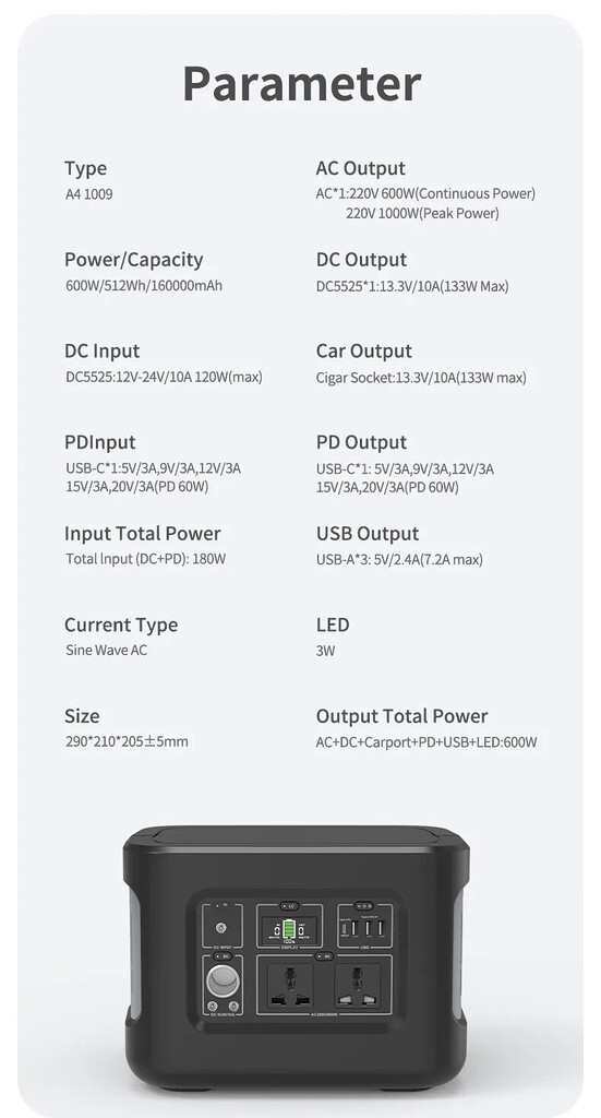Trạm sạc dự phòng beston 600w lưu trữ tích điện 220v Trạm sạc dự phòng beston 600w lưu trữ tích điện 220v