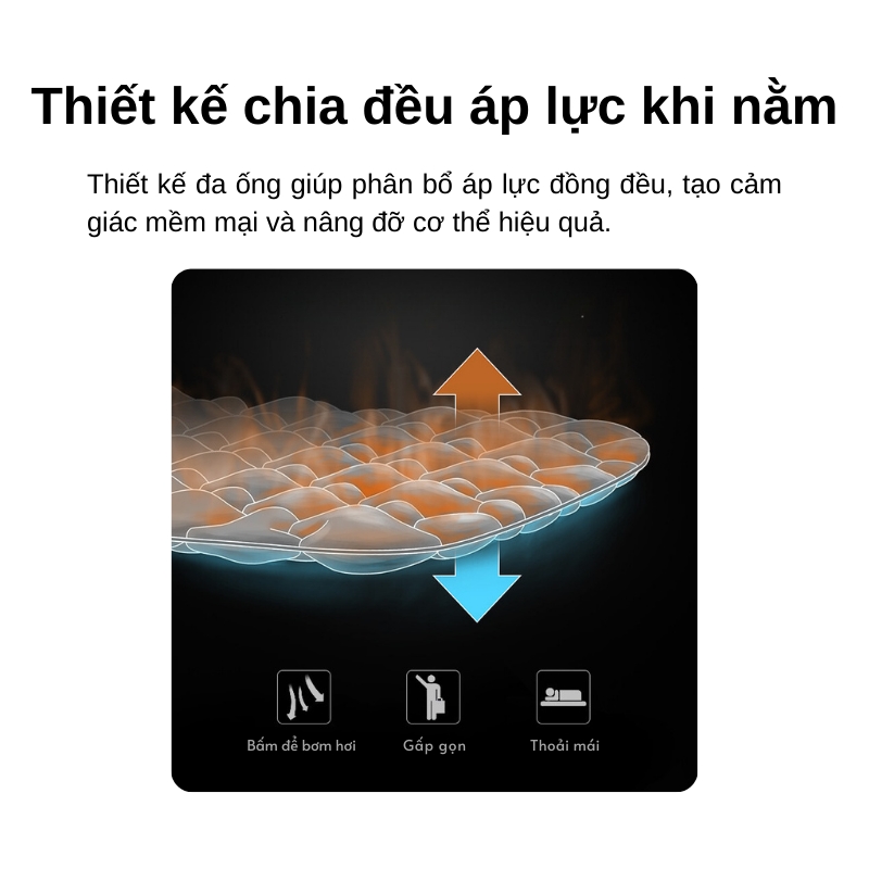 Đệm hơi siêu nhẹ kèm bơm naturehike fc12 Đệm hơi siêu nhẹ kèm bơm naturehike fc12