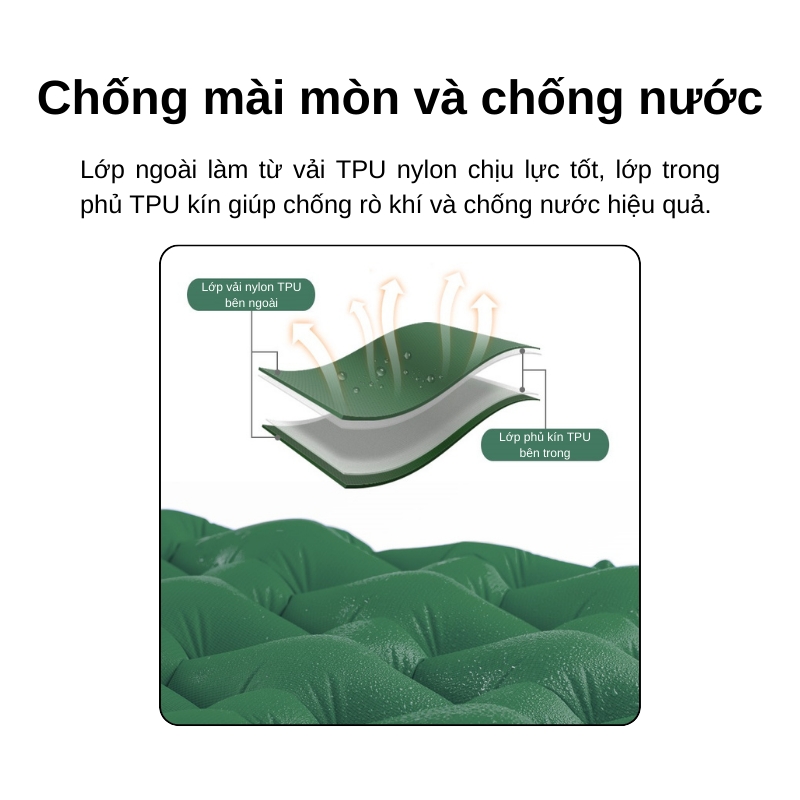 Đệm hơi siêu nhẹ kèm bơm naturehike fc12 Đệm hơi siêu nhẹ kèm bơm naturehike fc12