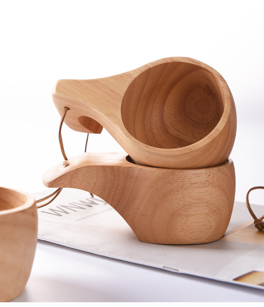 Cốc gỗ kuksa handmade cao su tự nhiên Cốc gỗ kuksa handmade cao su tự nhiên