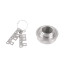 bếp cồn mini cắm trại inox kèm 2 giá đỡ, dùng cồn lỏng để đun nước