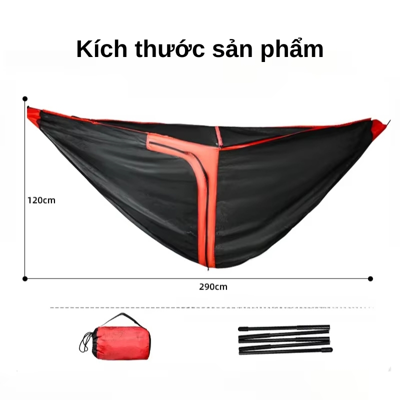 Màn chống muỗi cho võng lưới nylon có khóa kéo, gọn nhẹ Màn chống muỗi cho võng lưới nylon có khóa kéo, gọn nhẹ
