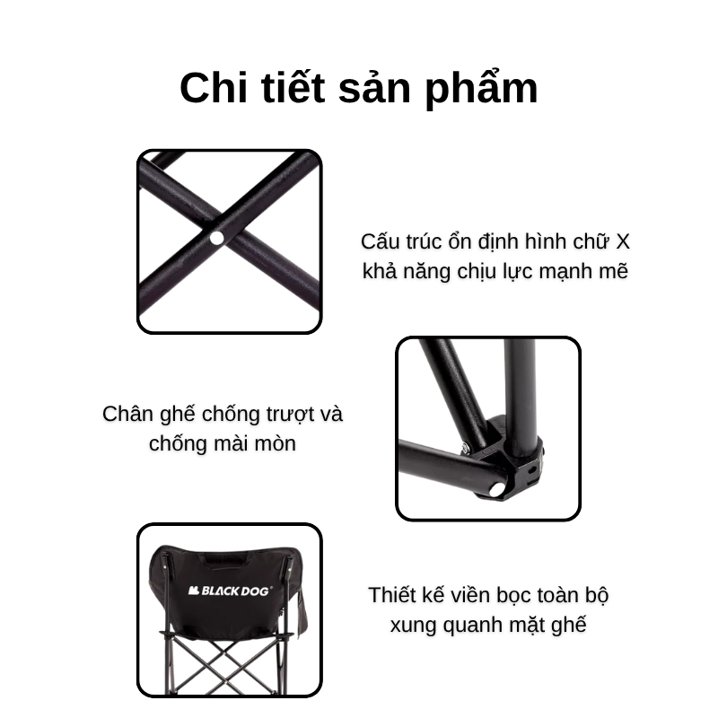 Ghế xếp du lịch black dog cbd2550jj027 Ghế xếp du lịch black dog cbd2550jj027