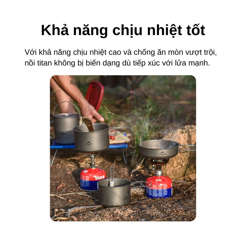 Nồi titanium naturehike tdg02 nh18t202-b 1. 3l Nồi titanium naturehike tdg02 nh18t202-b 1. 3l