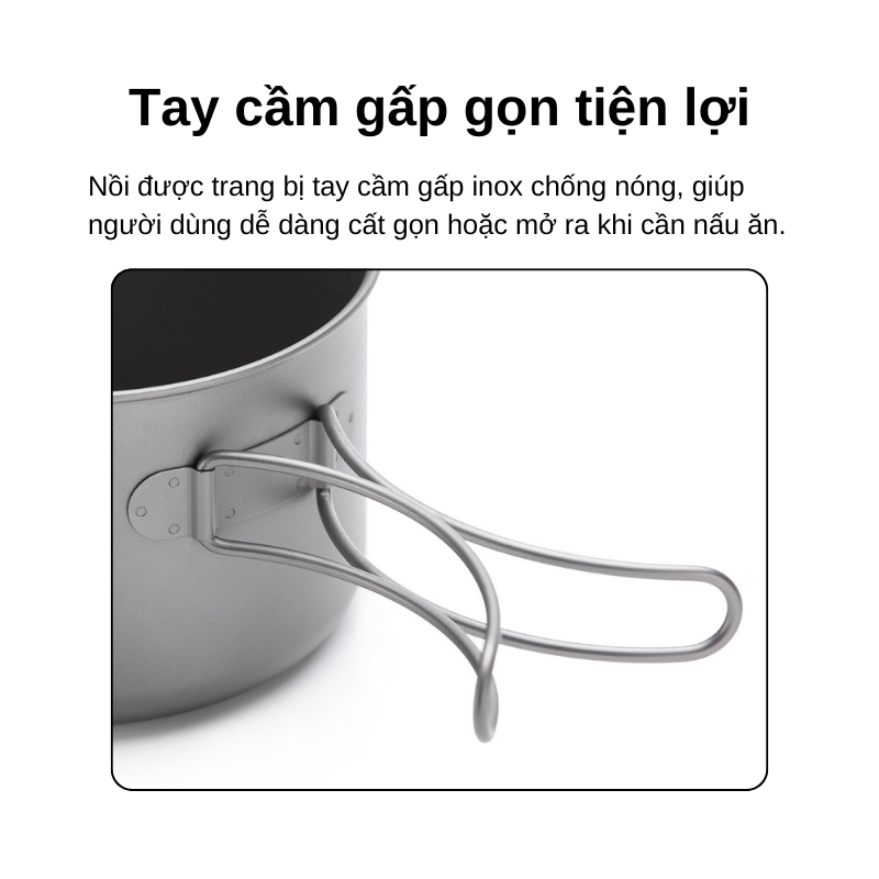 Nồi titanium naturehike tdg02 nh18t202-b 1. 3l Nồi titanium naturehike tdg02 nh18t202-b 1. 3l