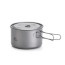 nồi camping titanium Naturehike TDG02 đặt trên bếp dã ngoại