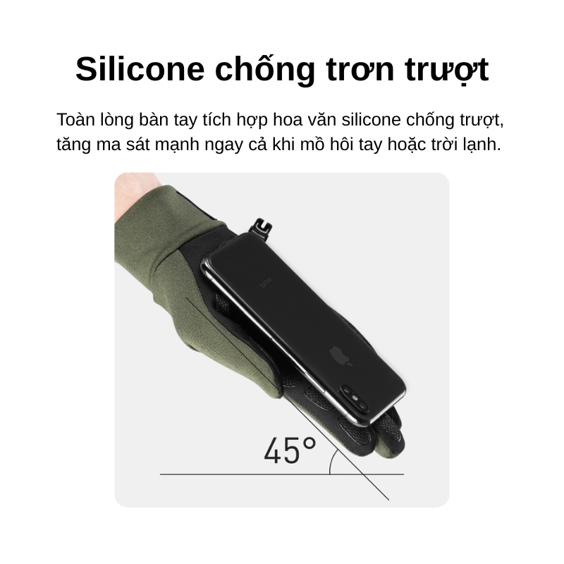 Găng tay chống trượt cảm ứng naturehike gl10 nh20fs032 Găng tay chống trượt cảm ứng naturehike gl10 nh20fs032