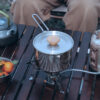 Nồi inox 304 đi picnic gọn nhẹ, cất trong túi lưới