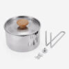 Dụng cụ nấu nướng dã ngoại inox dùng cho bếp camping