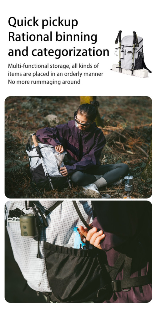 Balo naturehike 25l siêu nhẹ helium cnk2300bb017 6. Dây đeo vai trợ lực êm ái trên balo helium naturehike 25 lít