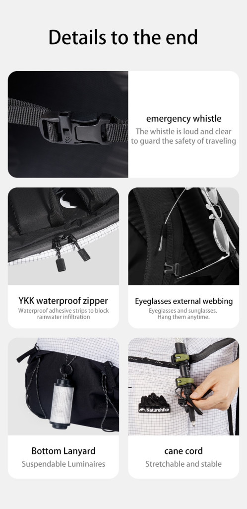 Balo naturehike 25l siêu nhẹ helium cnk2300bb017 7. Ngăn hông đựng bình nước thể thao của balo leo núi siêu nhẹ cnk2300bb017