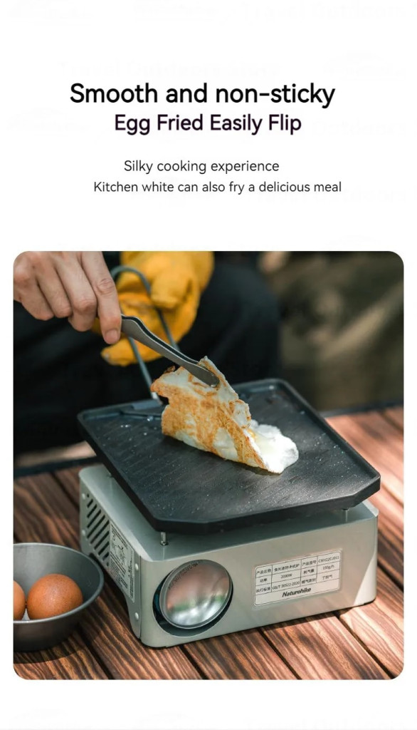 Chảo gấp gọn naturehike cnk2300cj016 dã ngoại Chảo du lịch cắm trại tiết kiệm dầu mỡ cho camper