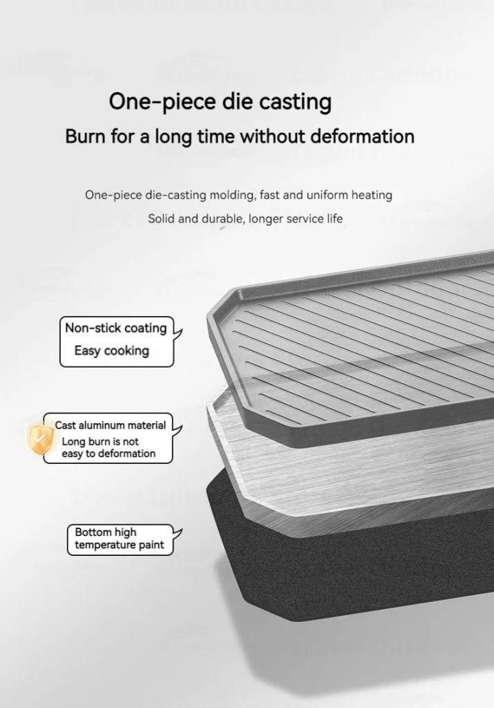 Chảo gấp gọn naturehike cnk2300cj016 dã ngoại Dụng cụ xào nấu ngoài trời chất liệu aluminum dẫn nhiệt nhanh