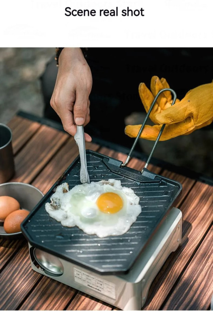 Chảo gấp gọn naturehike cnk2300cj016 dã ngoại Chảo dã ngoại naturehike kết hợp nhôm và thép không gỉ 201