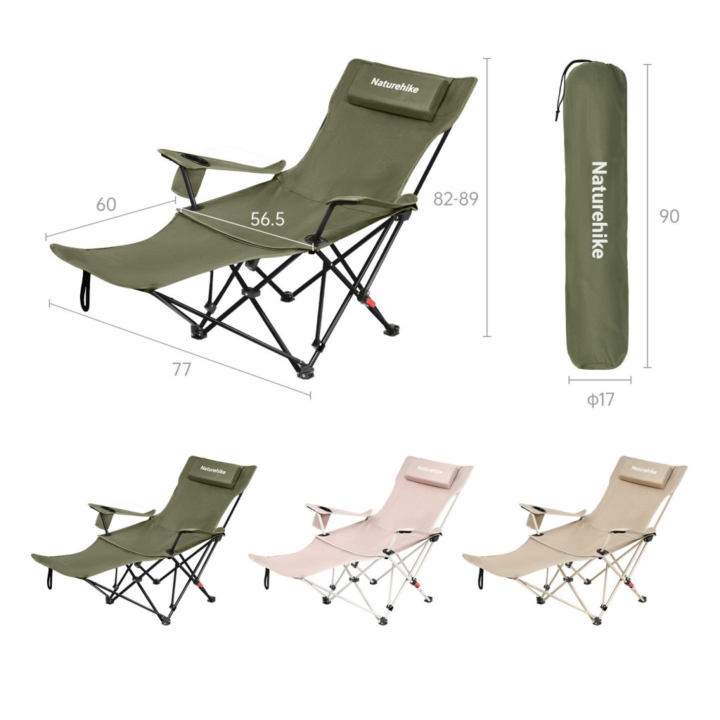 Ghế ngả lưng naturehike cnk2550jj019 Kích thước xếp gọn 17x17x90cm của thiết bị glamping sea star 002.