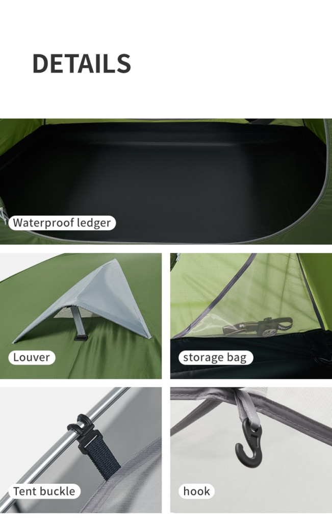 Lều cắm trại naturehike bleik cnk2550ws038 2-3 người Lớp lưới chống côn trùng mật độ cao của lều dã ngoại 2 người bleik