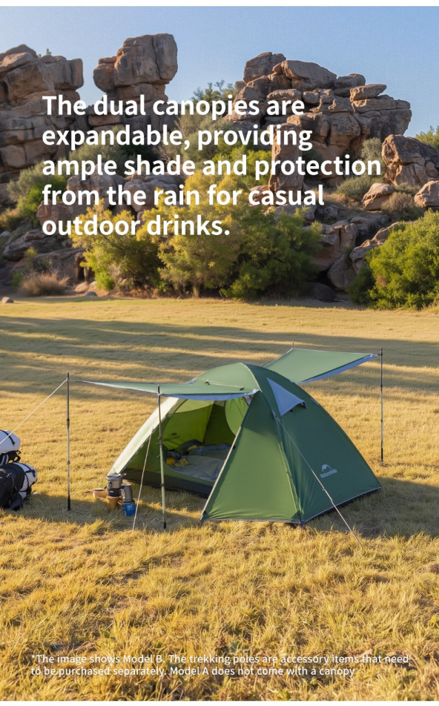 Lều cắm trại naturehike bleik cnk2550ws038 2-3 người Trải nghiệm cắm trại ven hồ cùng lều 2 lớp naturehike bleik