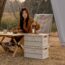 Hộp đựng đồ glamping Naturehike CNK2550XB017 mặt vân gỗ đẹp