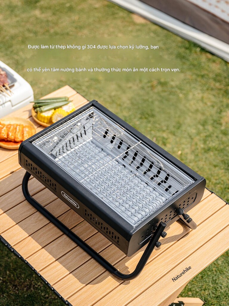 Bếp nướng bbq dã ngoại để bàn misty naturehike cnk2650cf011 gấp gọn tiện lợi Bếp nướng bbq dã ngoại để bàn misty naturehike cnk2650cf011 gấp gọn tiện lợi
