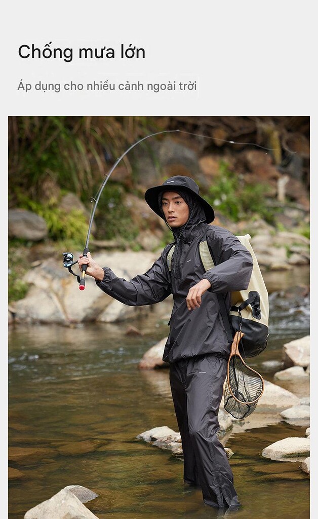 Bộ quần áo chống nước dã ngoại naturehike cyy2421ja013