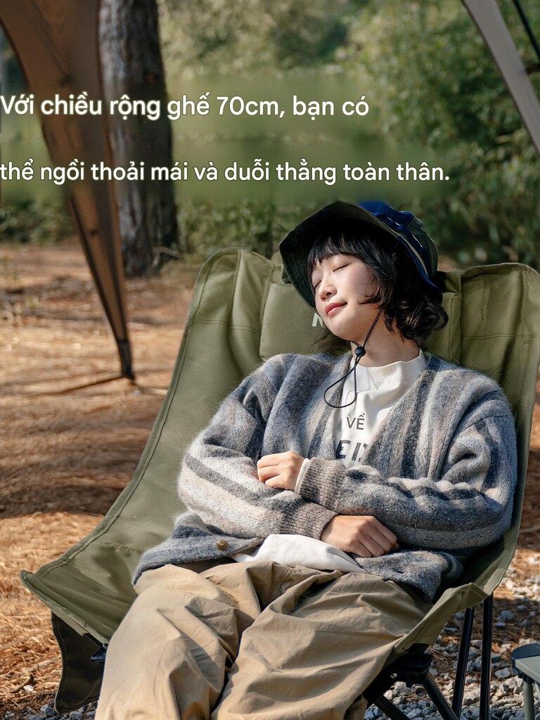 Ghế xếp lưng cao naturehike cnk2550jj019 seastar 002 ngả lưng 145 độ có gối tựa Ghế xếp lưng cao naturehike cnk2550jj019 seastar 002 ngả lưng 145 độ có gối tựa
