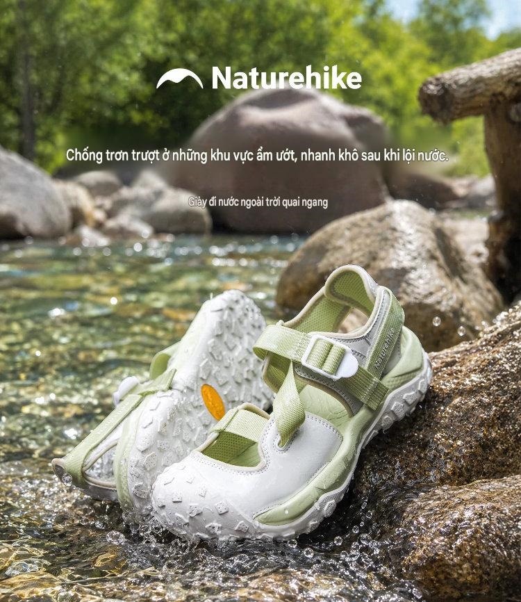 Giày lội nước dã ngoại naturehike cnk2620fs013 phối da nhanh khô siêu nhẹ Giày lội nước dã ngoại naturehike cnk2620fs013 phối da nhanh khô siêu nhẹ
