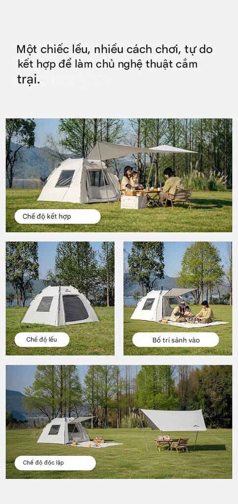 Lều tự bung 3 người naturehike ango s cnk2650ws018