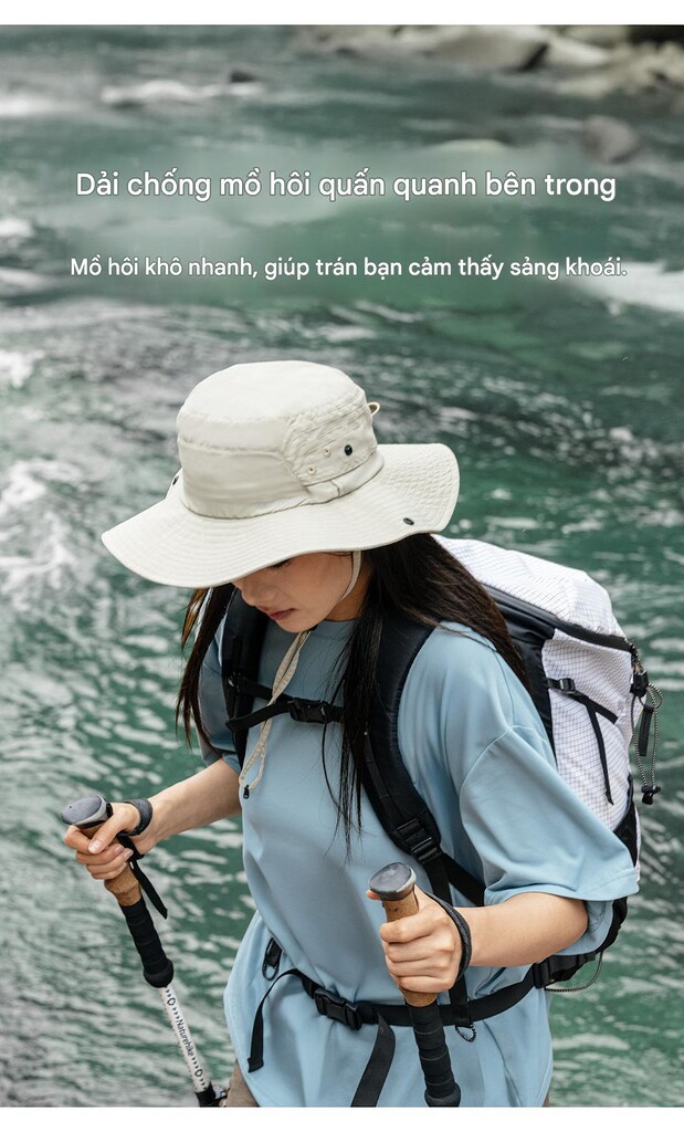 Mũ dã ngoại chống nắng naturehike cnk2610fs010 upf100+ chống thấm nước