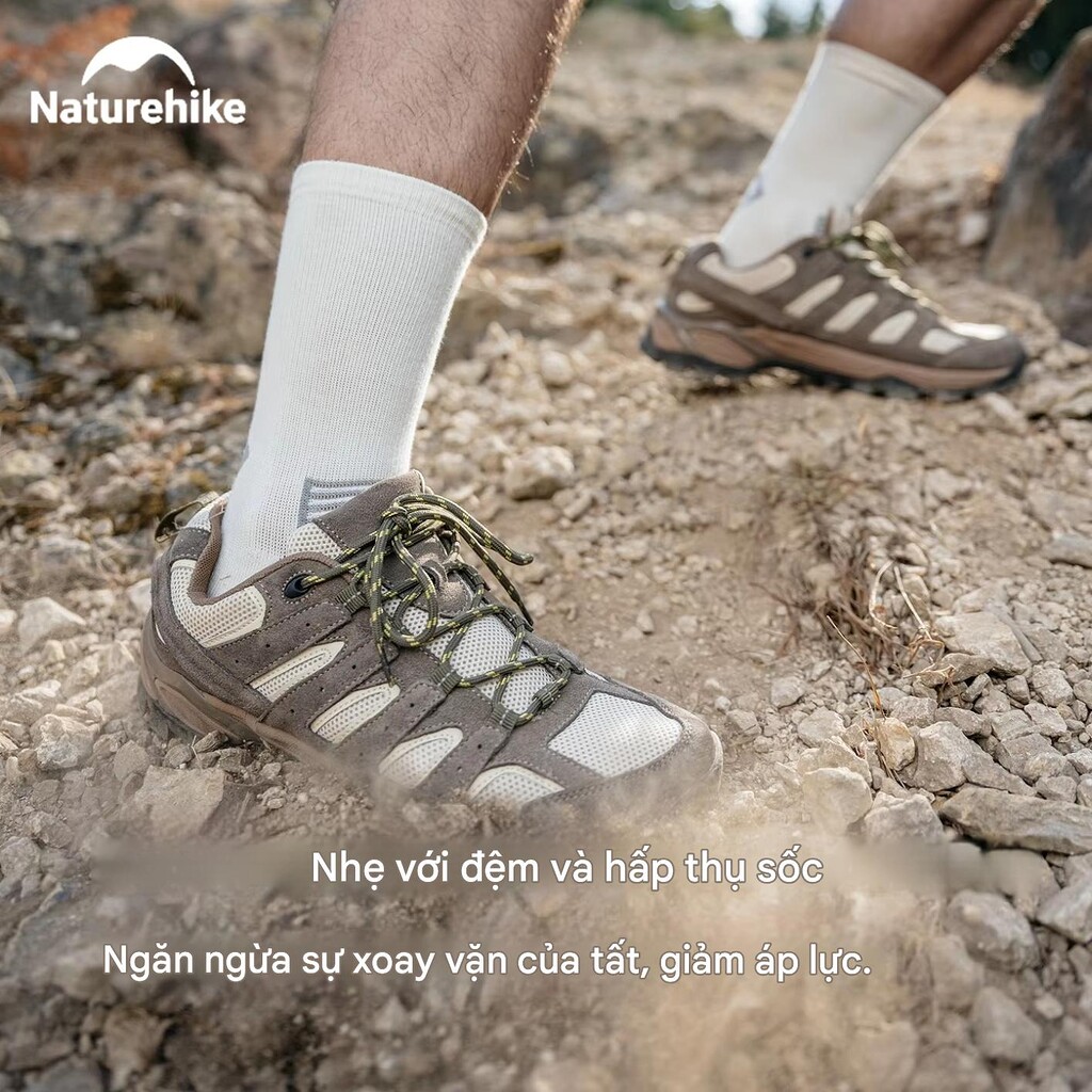 Vớ dã ngoại cổ trung giảm chấn naturehike cyy2511fs013 chống mài mòn