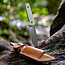 Đặt Leatherman Trac và Leatherman Pioneer cạnh nhau so sánh kiểu lưỡi drop-point và Tanto