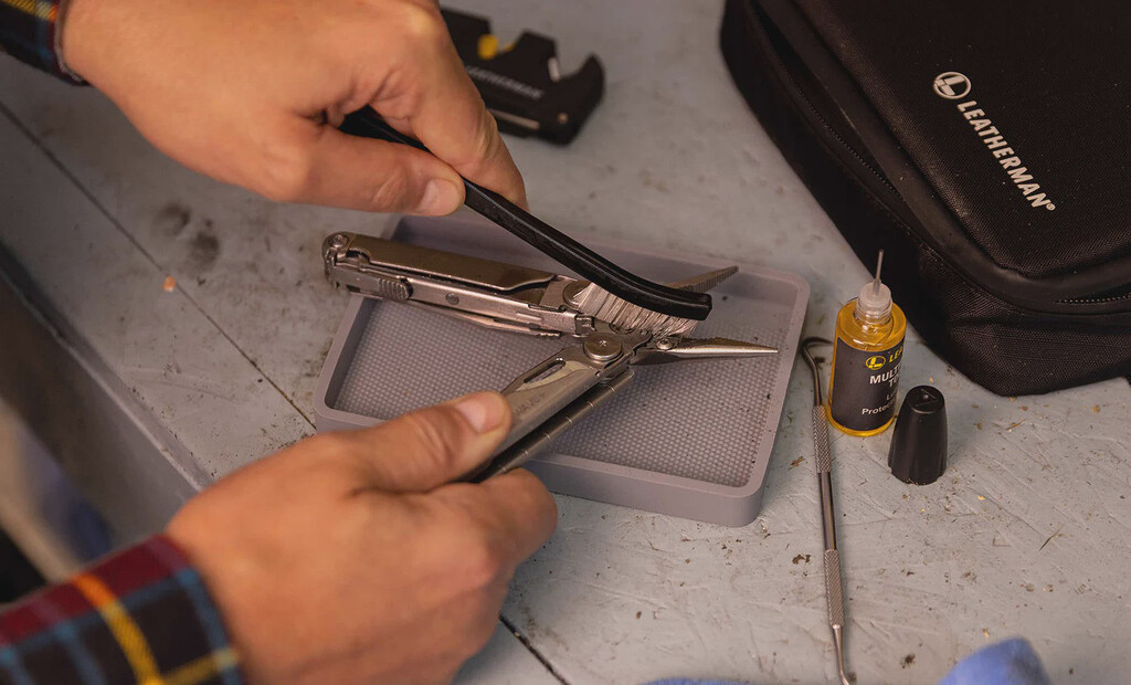 Mài phần răng cưa leatherman - chỉ mài mặt có cạnh vát