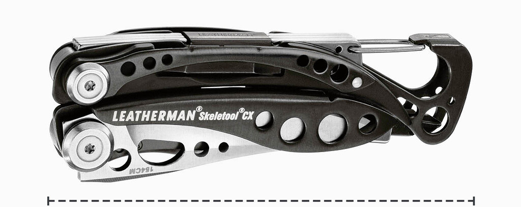 Kìm đa năng leatherman skeletool cx - multitool thép 154cm