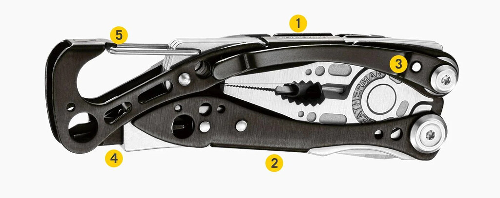 Kìm đa năng leatherman skeletool cx - multitool thép 154cm