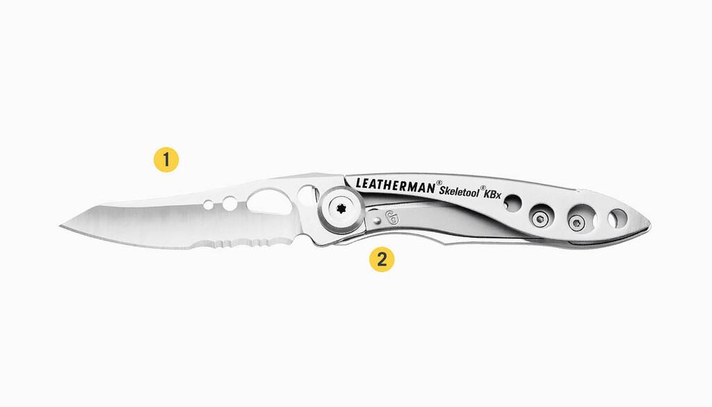 Dao gấp leatherman skeletool kbx - lưỡi răng cưa