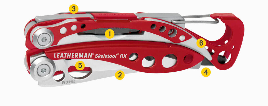 Kìm đa năng leatherman skeletool rx — multitool cứu hộ 154cm