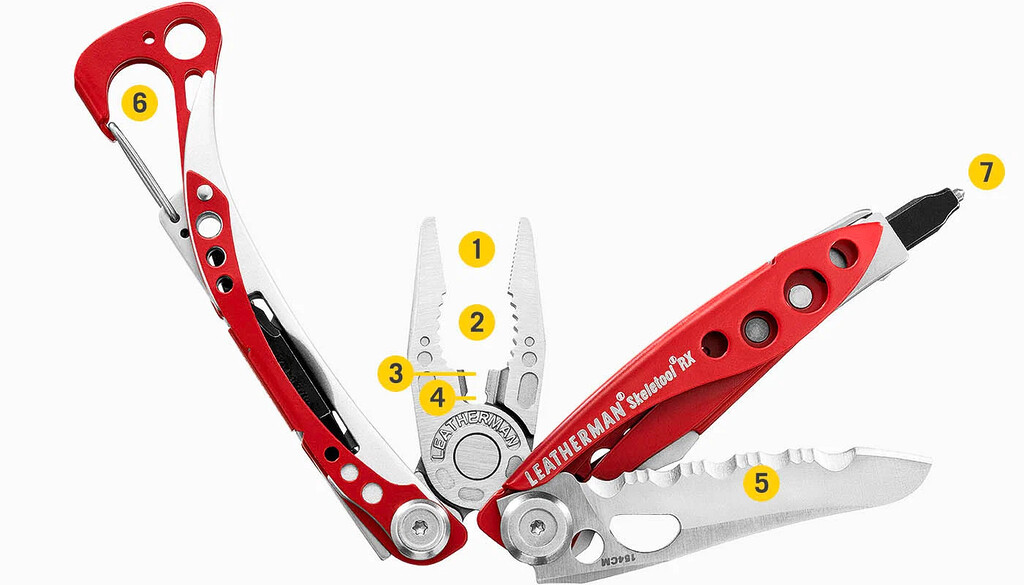 Kìm đa năng leatherman skeletool rx — multitool cứu hộ 154cm
