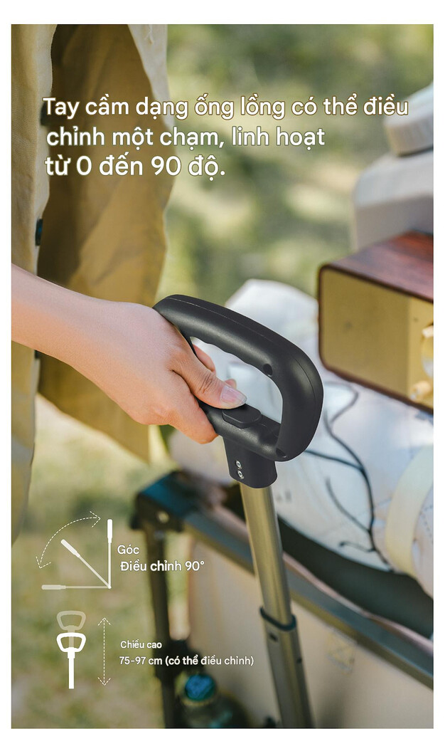 Xe kéo camping mở bửng cnk2350jj012