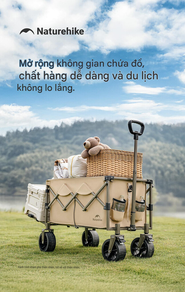 Xe kéo cắm trại gấp gọn